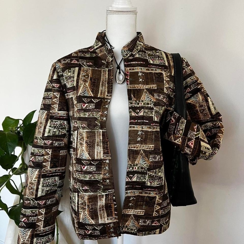 VTG Pattern Light Jacket Silk Road